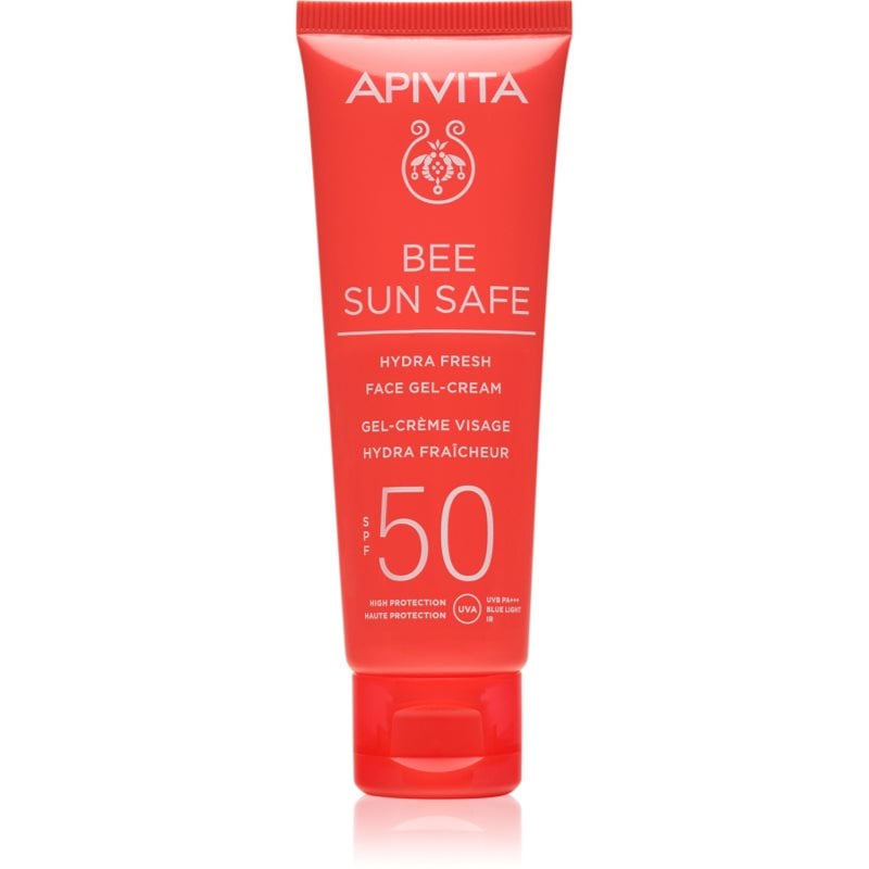 Apivita Bee Sun Safe Hydra Fresh Face Gel-Cream SPF50 хидратиращ гел крем SPF 50