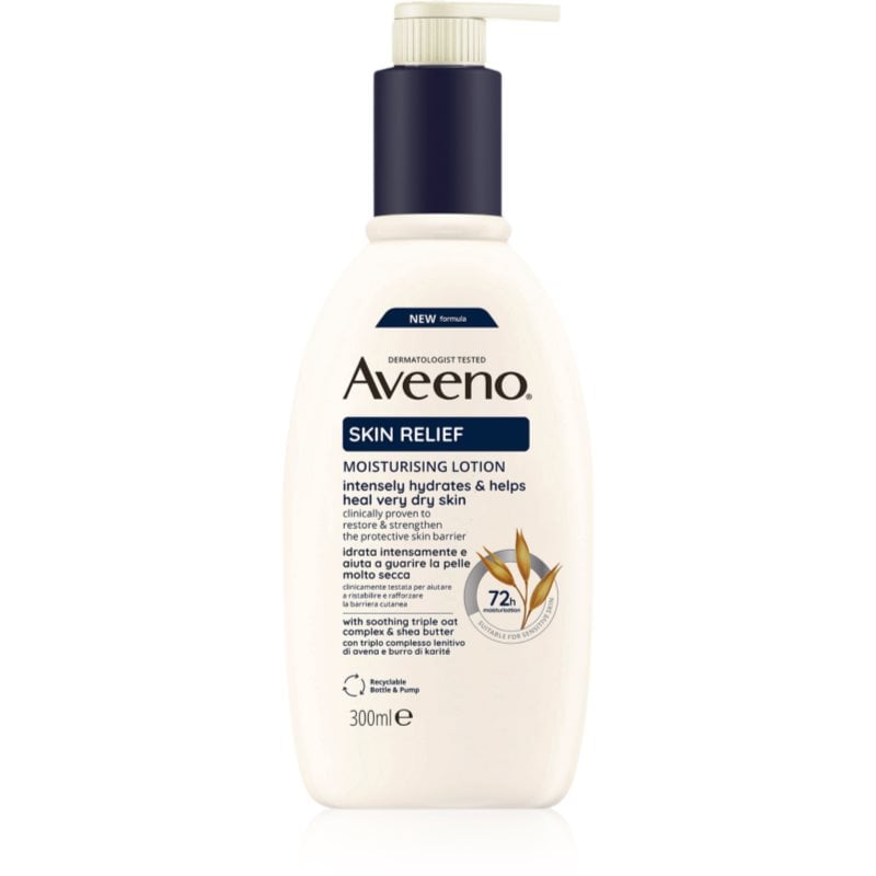 Aveeno Skin Relief Nourishing Lotion хидратиращо мляко за тяло за много суха кожа