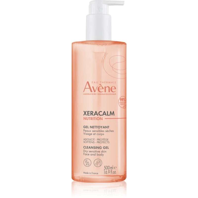 Avène XeraCalm Nutrition Cleansing Gel нежен измиващ гел за суха и чувствителна кожа
