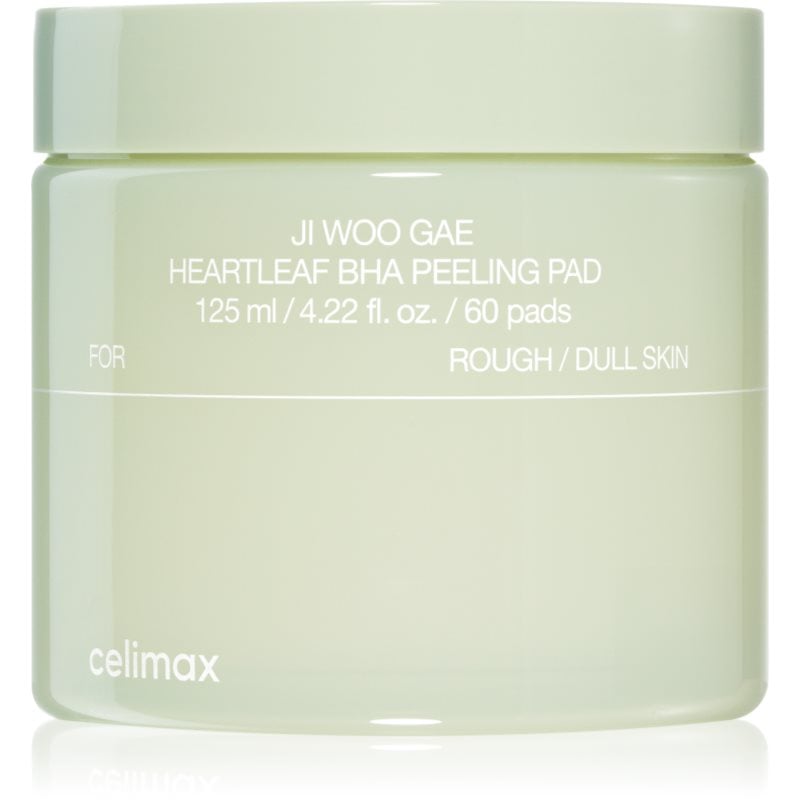 celimax Ji Woo Gae Heartleaf BHA Peeling Pad ексфолиращи възглавнички с успокояващ ефект