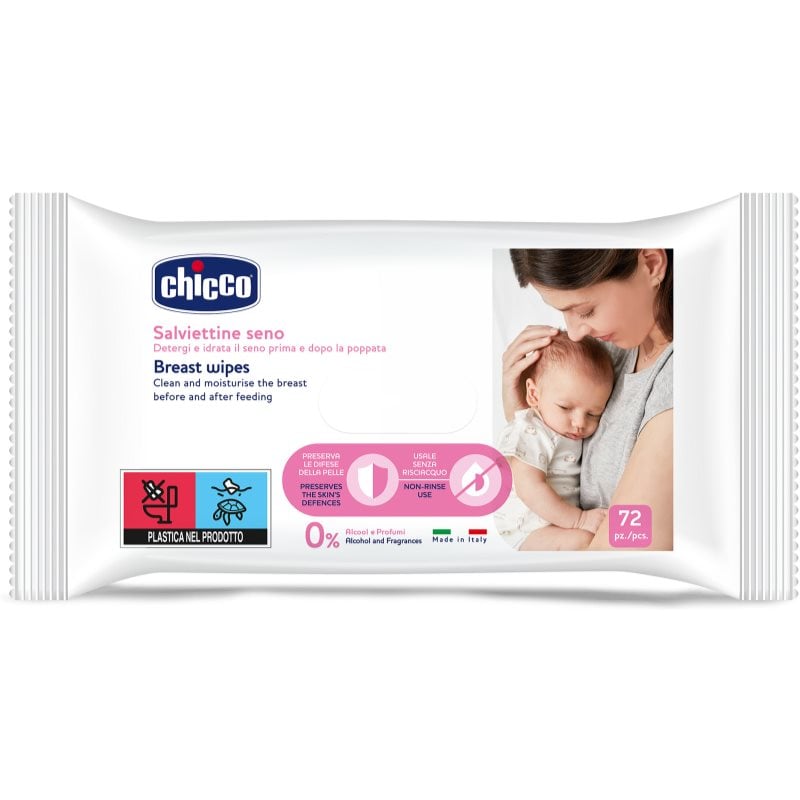 Chicco Breast Wipes мокри почистващи кърпички за гърди