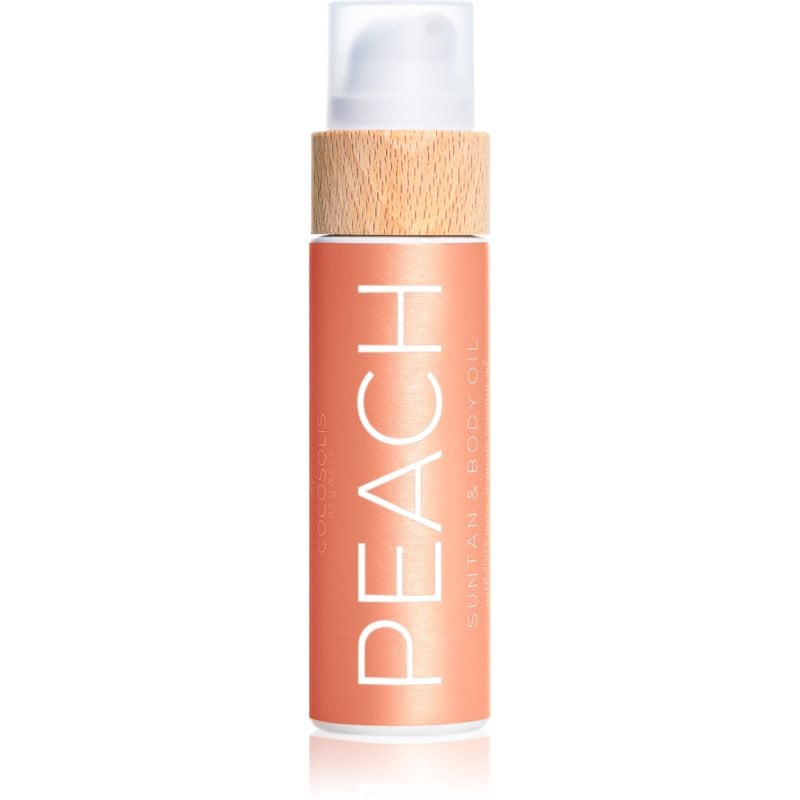 COCOSOLIS PEACH масло за грижа и придобиване на тен с аромат Peach