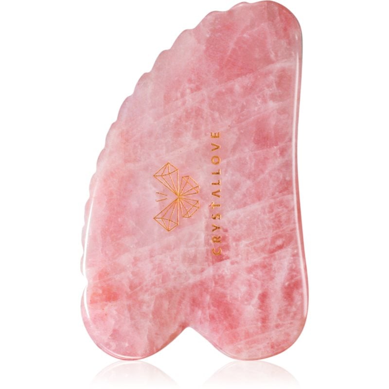 Crystallove Rose Quartz 3D Gua Sha масажно приспособление