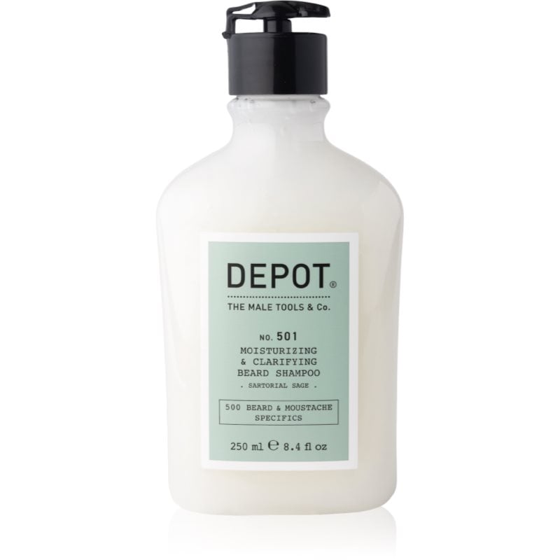 Depot 500 BEARD & MOUSTACHE SPECIFICS NO. 501 MOISTURIZING & CLARIFYING BEARD SHAMPOO хидратиращ шампоан за брадата
