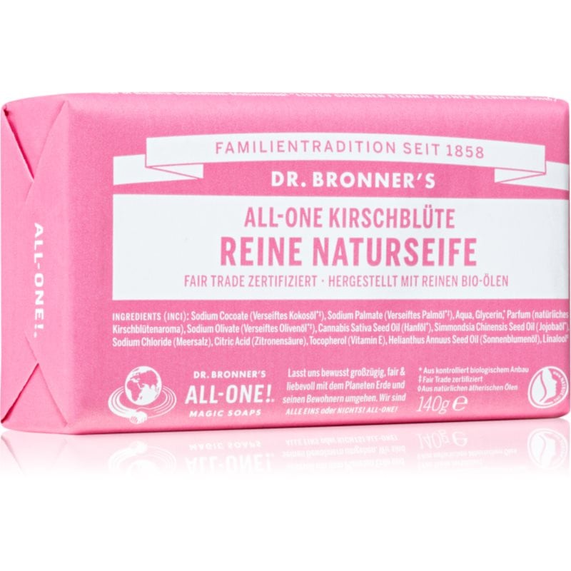 Dr. Bronner’s Cherry Blossom Pure Castile Soap Bar твърд сапун