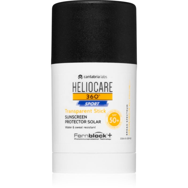 Heliocare 360° Sport Transparent Stick слънцезащитен крем в стик SPF 50+