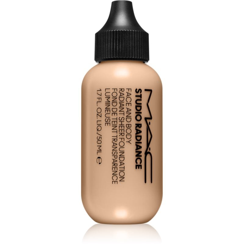 MAC Cosmetics Studio Radiance Face and Body Radiant Sheer Foundation лек фон дьо тен за лице и тяло