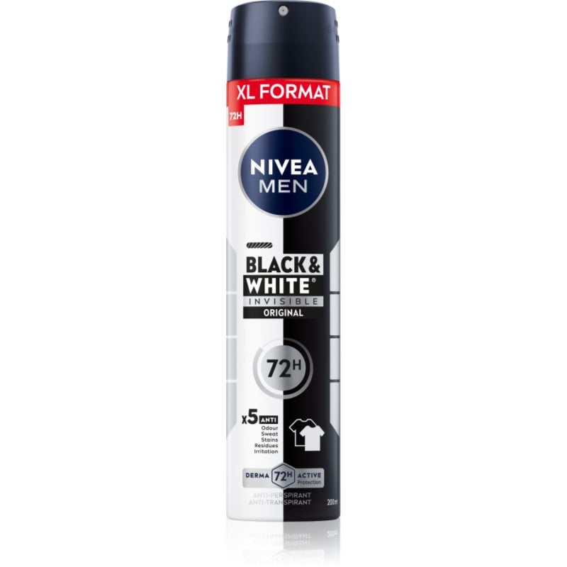 Nivea Men Black & White Invisible Original антиперспирант-спрей за мъже