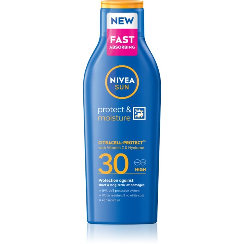 NIVEA SUN Moisturising хидратиращо мляко за тен SPF 30
