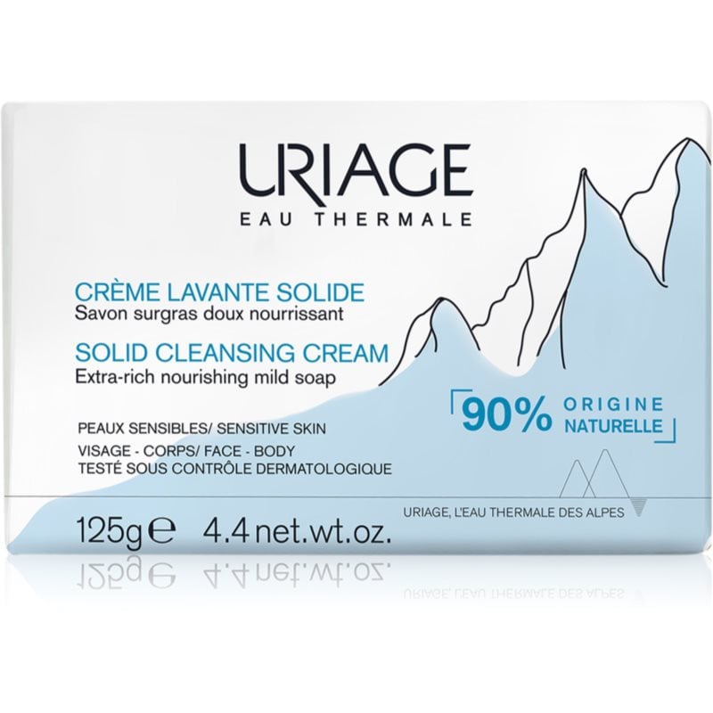 Uriage Hygiène Solid Cleansing Cream нежно почистващ крем с термална вода z francouzských Alp