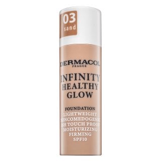 Dermacol Infinity Healthy Glow Foundation фон дьо тен за озаряване на лицето 03 Sand